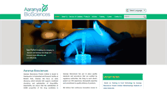 Desktop Screenshot of aaranyabiosciences.com